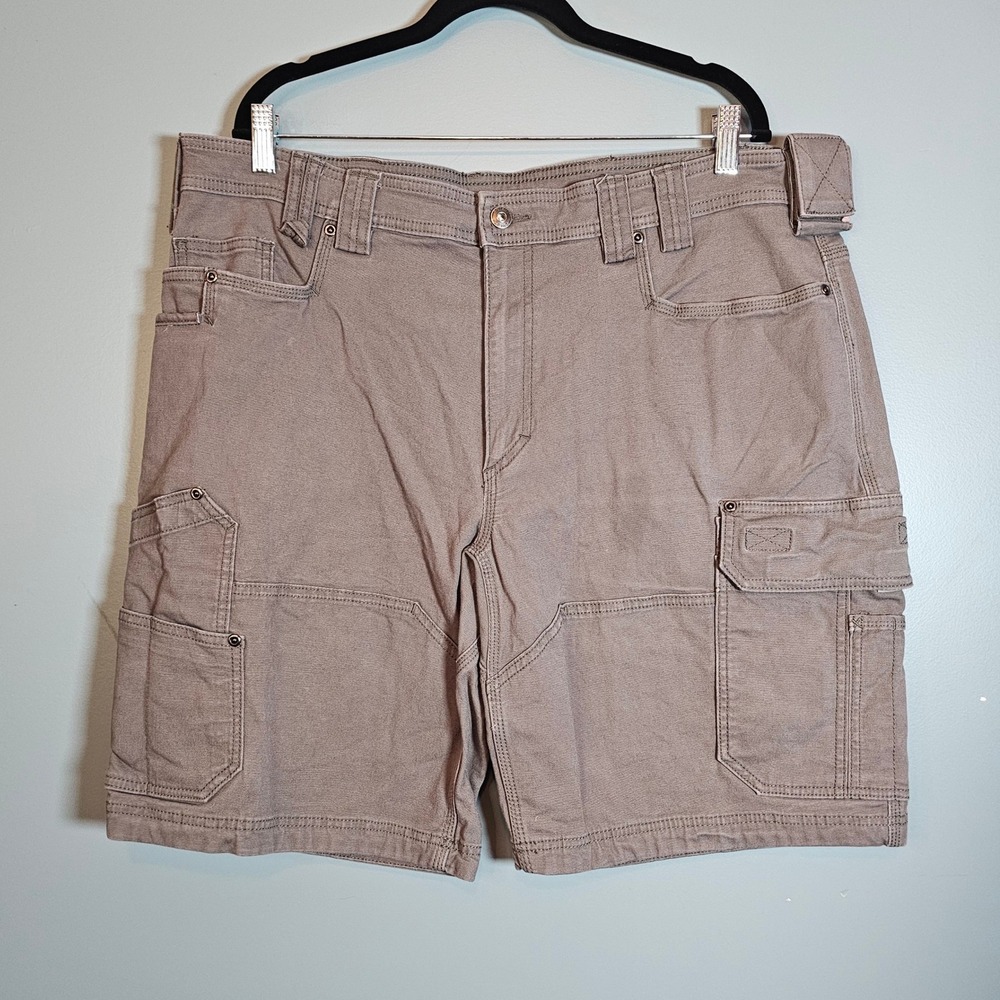 Duluth Trading Co‎ Fire Hose Relaxed Fit Cargo Shorts Mens 40 Grayn 11" Inseam